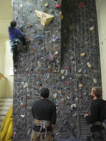 Climbing with Lee, Brian, and Joel.